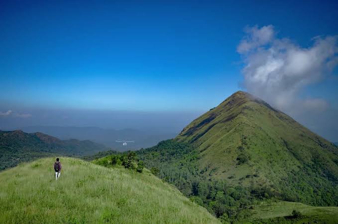 Merthi Gudda peak and the surrounding Western Ghats landscape