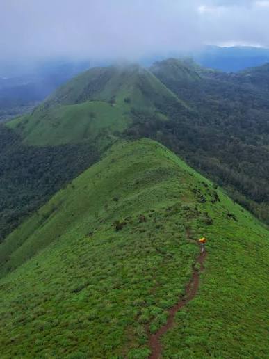 Merthi Gudda peak and the surrounding Western Ghats landscape